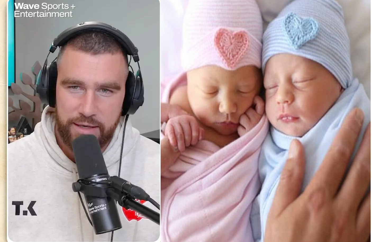 NFL Surprise: Travis Kelce Shocks Football World with Gender and Names of Newborn Twins, Confirmed by Fiancée Taylor Swift!