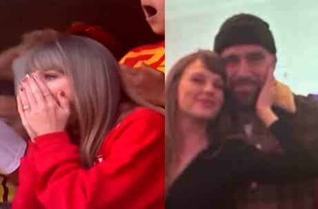 Game of Love: Taylor Swift Steals the Show with a Stunning On-Field Kiss for Travis Kelce, Captivating Chiefs Nation"