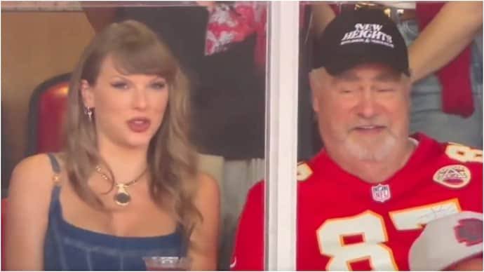 Incredible : Taylor Swift and Ed Kelce had a welcomed reunion when the two came together to watch Travis Kelce and the Kansas City Chiefs play their first game of the NFL season on Thursday night...