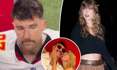 Breaking News : Travis Kelce was seemed really sad in a viral video after Kansas City Chiefs game against the Atlanta Falcons. The game was not attended by Taylor Swift.