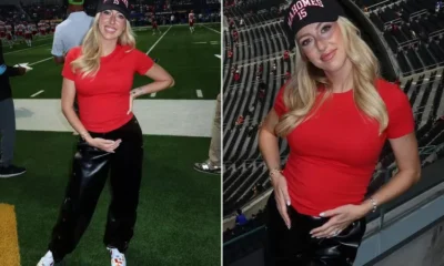 Incredible : Pregnant Brittany Mahomes Wears Tight Red Baby Tee and '15' Accessories for Chiefs-Chargers Game: See Her Look!