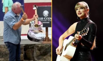 Breaking : man who smashed a ‘signed’ Taylor Swift guitar with a hammer after buying it at auction has spoken out about the gesture...