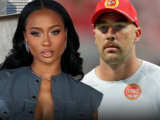 Exclusive : Kayla Nicole was put in a tough spot at her new job ... being forced to talk about her famous ex-boyfriend, Travis Kelce, when breaking down some sports betting -- and yeah, it's pretty awkward...