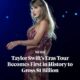 Update : Taylor Swift becomes the FIRST artist in music history to gross $3 BILLION in touring revenue, according to Pollstar...