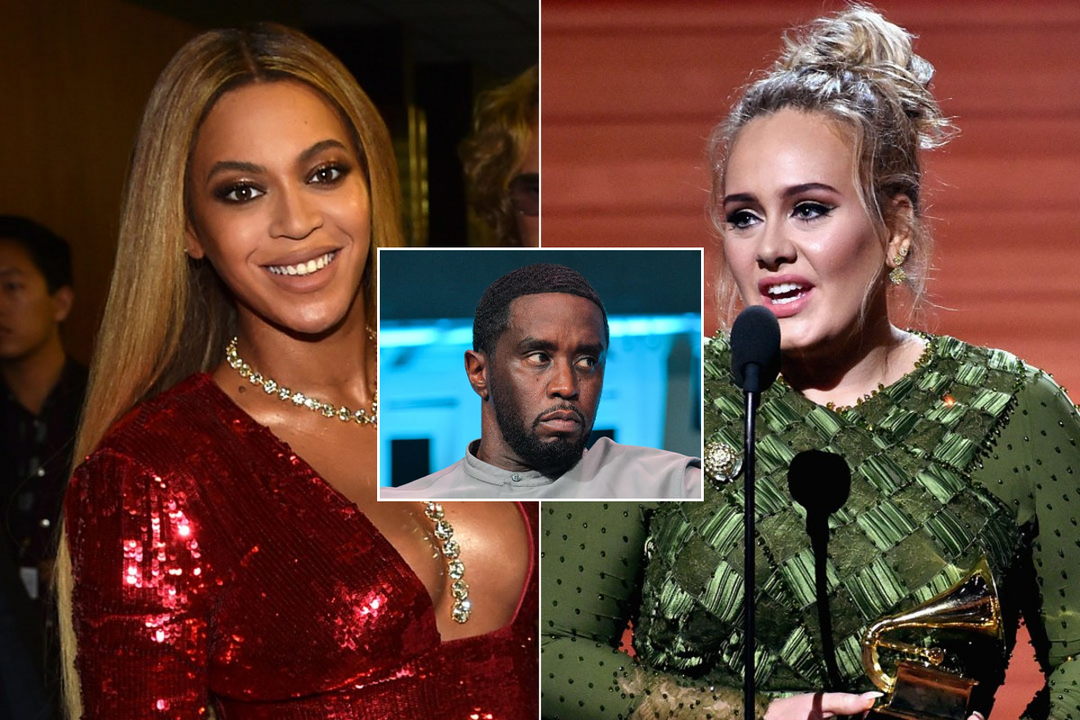 BREAKING : Adele was terrified when Beyonce threatened to give her to Diddy, prompting her to praise him in her Grammy acceptance speech… The horror that happened to her after that.. Full story