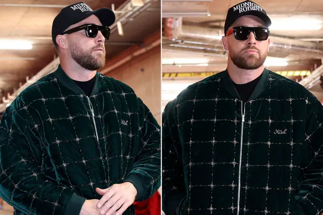 Travis Kelce Gets Decked in Velvet for the Chiefs' Game Against the Raiders: See His Festive Fit...