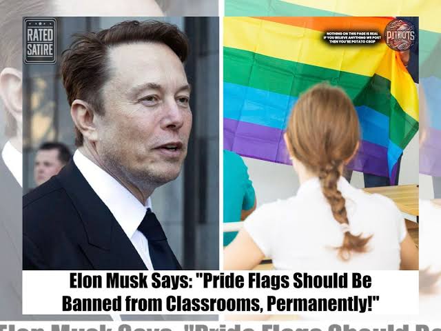 Exclusive : Elon Musk Calls for Ban on Pride Flags in Classrooms – The Controversial Statement Everyone’s Talking About!...