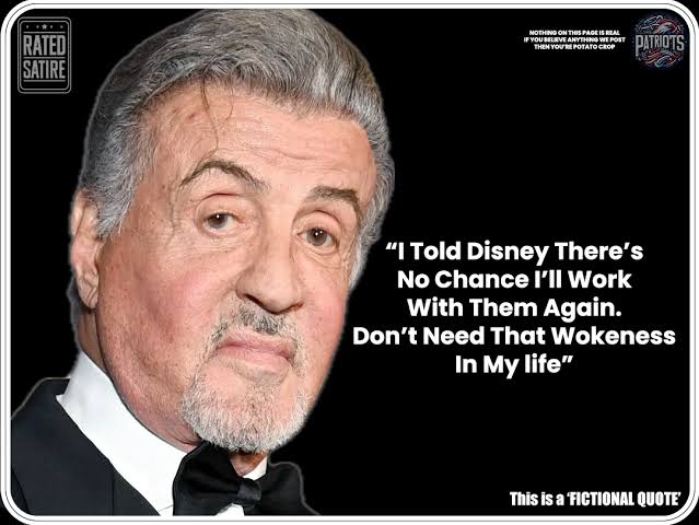 Breaking : Sylvester Stallone Turns Down Disney’s $4 Billion Offer: ‘No Room for Wokeness in My Life’.baobao...