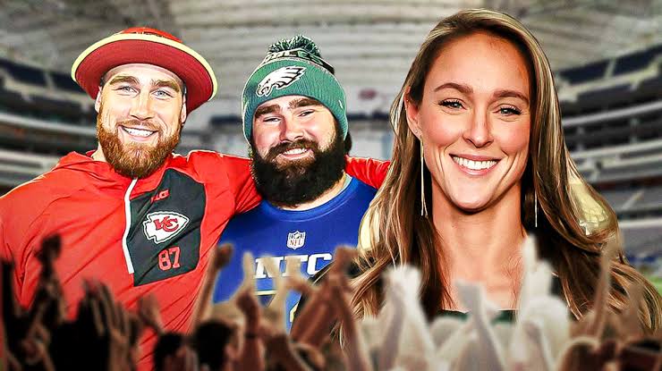 Kylie Kelce is reacting to the "dumb*ss" advice her husband, Jason Kelce, and brother-in-law, Travis Kelce, gave to fans about sex.