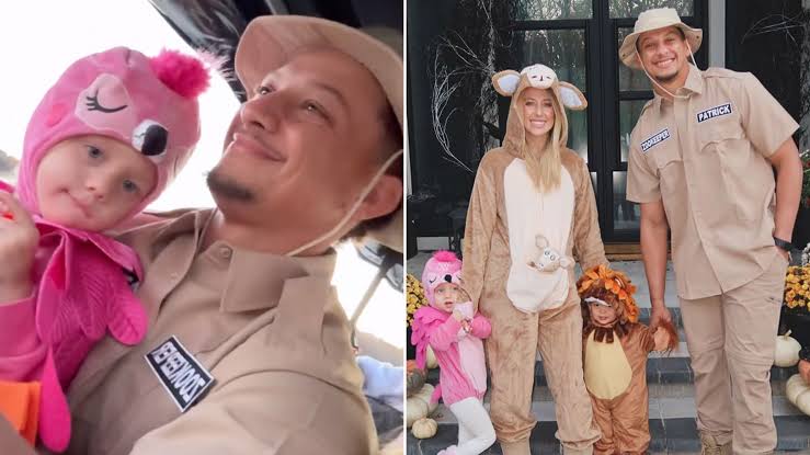 Interesting : Patrick Mahomes and his wife Brittany Mahomes Show Off Halloween Costumes with their kids...