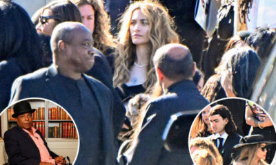 Michael Jackson's daughter Paris Jackson and son Bigi Jackson (formerly known as Blanket) attended their uncle Tito Jackson's funeral on Monday in Glendale, California...