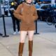 Jennifer Lopez Wears Knit Short-Shorts With a Pair of $3,950 Saint Laurent Boots...