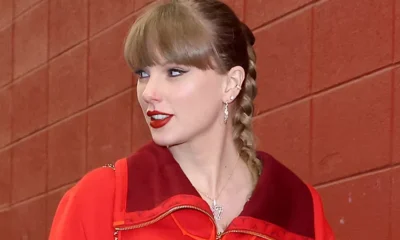 Amazing : Taylor Swift Debuts Massive 87 Necklace with Her Demure Game Day Look: See Her Blinged-Out Nod to Travis Kelce...